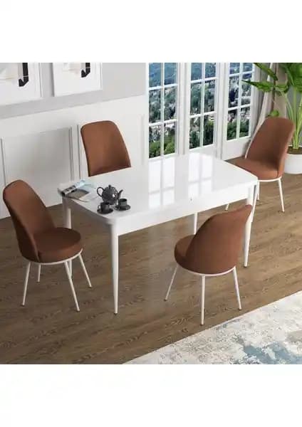 Canisa Concept Han Serisi 70x114 Açılabilir MDF Mutfak Masası Modern ve Fonksiyonel Tasarım