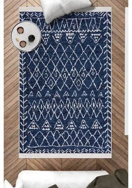 Caretta Home Çift Taraflı Mistik Desenli Dokuma Kilim - Estetik ve Dayanıklı İç Dış Mekan Kullanımı