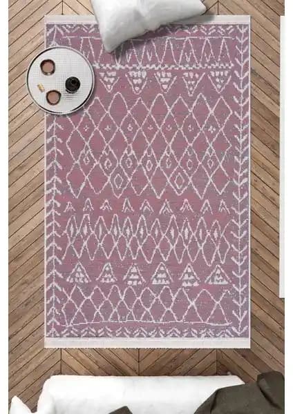 Caretta Home Mistik Desenli Çift Taraflı Dokuma Kilim Modern ve Dayanıklı Tasarım