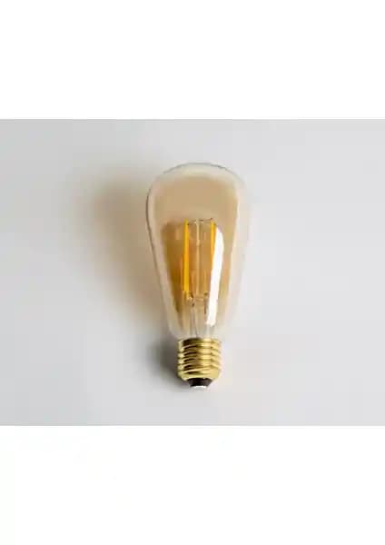 Cata 3 Adet CT 4290 Rustik LED Ampul Amber 2700K E27 Sıcak ve Estetik Aydınlatma Çözümü