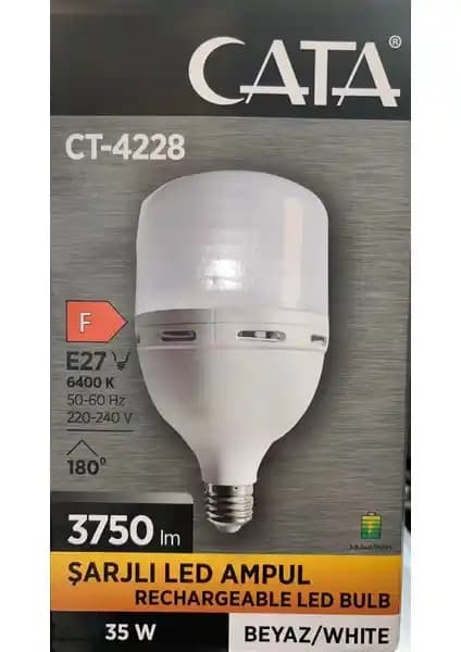 Cata CT-4228 Şarjlı LED Ampul Modern ve Enerji Verimli Aydınlatma Çözümü