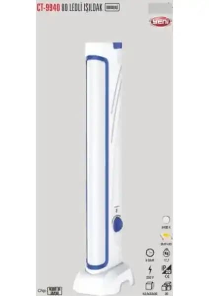 Cata CT-9940 80 LED'li Dimmerli Şarjlı Işıldak: Uzun Süreli ve Ayarlanabilir Aydınlatma Çözümü