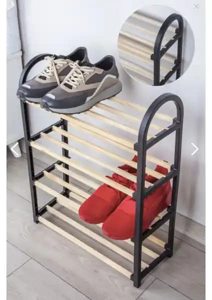 Çavdar Group Chawood Midi Ahşap Siyah Ayakkabılık Modern ve Fonksiyonel Depolama Çözümü