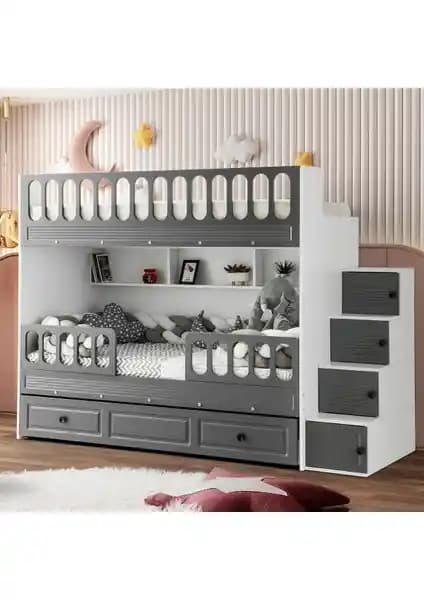 Çetin Ranza Panjur Yavrulu Ranza: Modern ve Çok Yönlü Çocuk Odası Mobilyası Çözümü