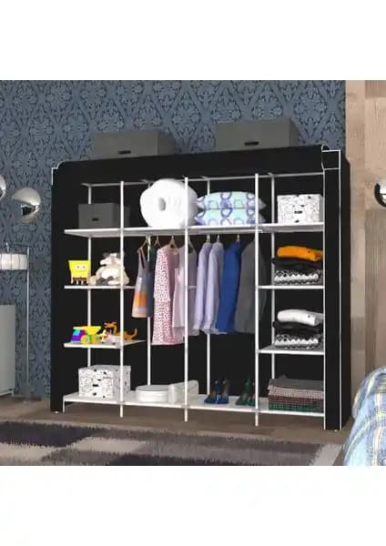 Cimri Kese Siyah Geniş Hacimli Raflı Askılı Bez Dolap Detaylı İnceleme ve Kullanıcı Yorumları