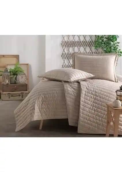 Clasy Pedra V5 Kahve Tek Kişilik Yatak Örtüsü Konfor ve Şıklık Sunar