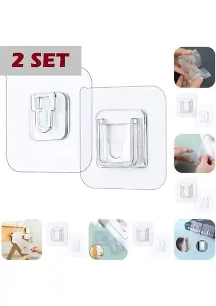 Cmt Geçmeli Klips Eşya Sabitleme Askısı Modern ve Pratik Dekoratif Çözüm