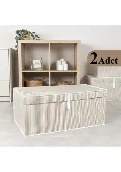 Çok Amaçlı Saklama Çözümünüz: Pazar Kapısı 2 Adet Düzenleyici Kutu Mega Plus Kahverengi