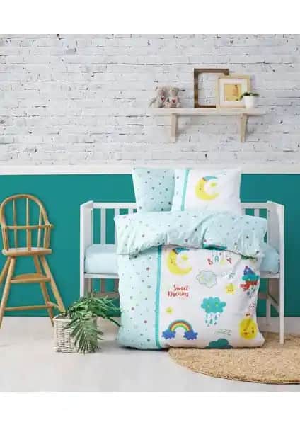 Cotton Box Bebek Nevresim Takımı Tatlı Rüyalar Mint Temasıyla Rahat ve Şık Uyku Ortamı