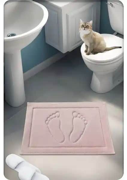 Cotton Crafty %100 Pamuk Dokuma Banyo Paspası Doğal ve Sürdürülebilir Tasarım