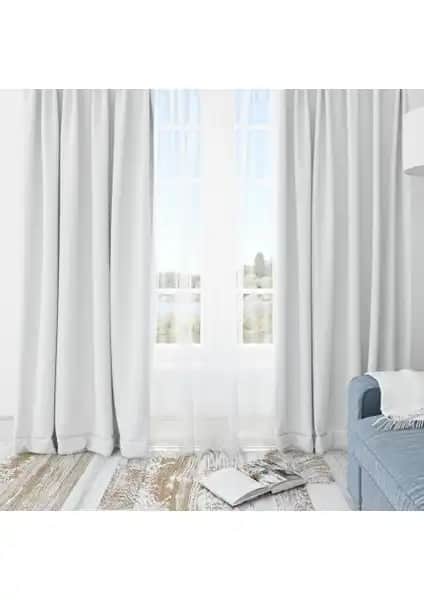 Cotton Studio Buldan Işi Düz Keten Güneşlik Perde: Doğal ve Şık Tasarım ile İç Mekân Konforu