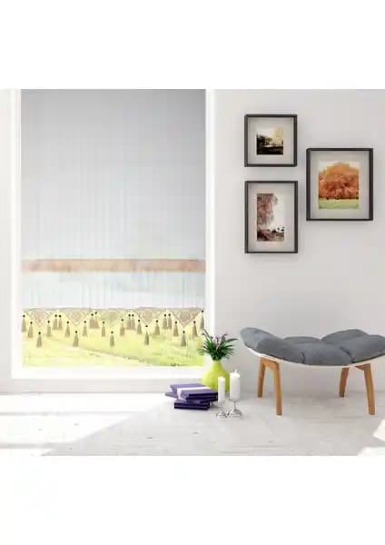 Cotton Studio Pamuklu Ara Güpürlü Natural Çizgili Tül Perde Dekorasyon Fikirleri ve Özellikleri