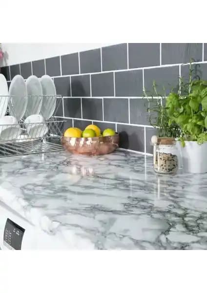 D-C-Fix Mermer Desen Kendinden Yapışkanlı Folyo ile Modern ve Ekonomik Dekorasyon Çözümü