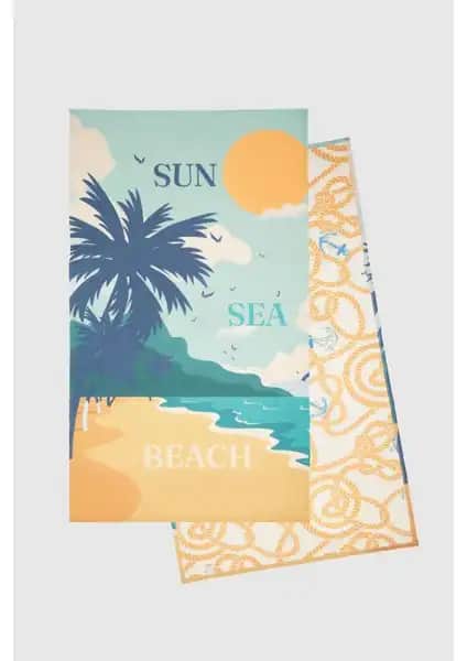 D'S Damat Turuncu Microfiber Plaj Havlusu: Şıklık ve İşlevselliğin En İyi Buluşması