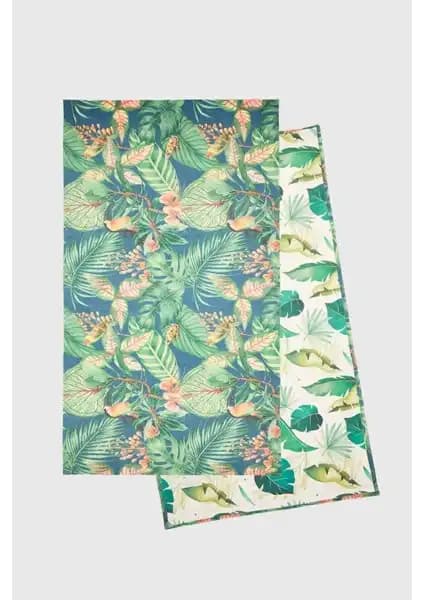 D'S Damat Yeşil Plaj Havlusu: Hafif, Emici ve Kum Tutmayan Modern Tasarım