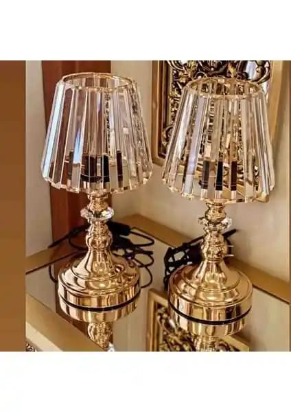 Deco Vien 2'li Abajur: Şık ve Fonksiyonel Yatak Odası Aydınlatma Çözümü