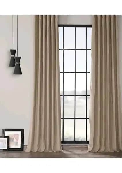 Decoperde Blackout Güneşlik Perde Bej Renk - Yüksek Karartma ve Estetik Tasarım