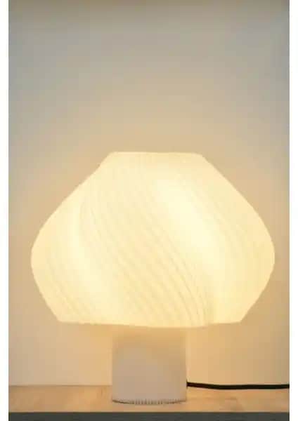 Deep Concept Creamaura Modern Beyaz Abajur Ev Dekorasyonunda Şık ve Fonksiyonel Tasarım