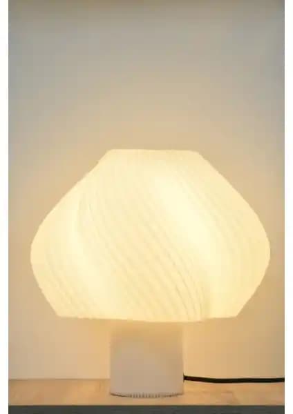 Deep Concept Creamaura Modern Beyaz Abajur Ev Dekorasyonunda Şık ve Fonksiyonel Tasarım