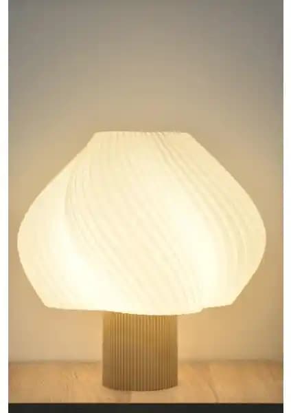 Deep Concept Creamaura Modern Kemik Beyazı Abajur ile Şık ve Fonksiyonel İç Mekan Dekorasyonu