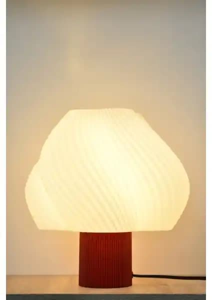 Deep Concept Creamaura Modern Kırmızı Abajur ile Ev Dekorasyonunuza Şık ve Modern Dokunuş