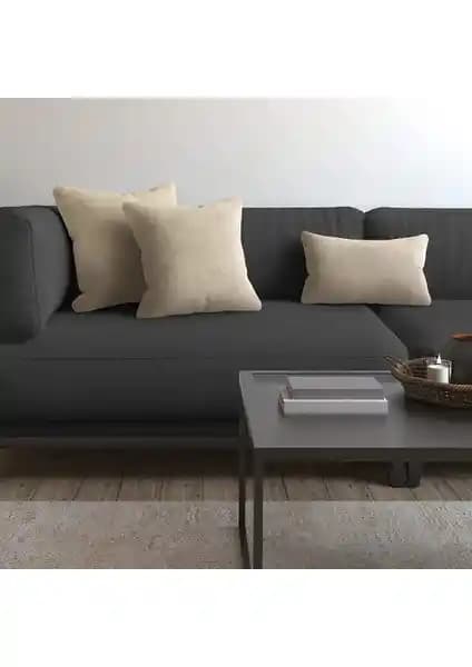 Demor Home Soft Series Ay Taşı Beji Kırlent Kılıfı Şık ve Dayanıklı Tasarım