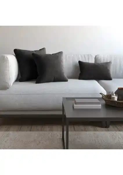 Demor Home Soft Serisi Duman Grisi Kırlent Kılıfı Modern ve Şık Ev Dekorasyonu İçin Uygun