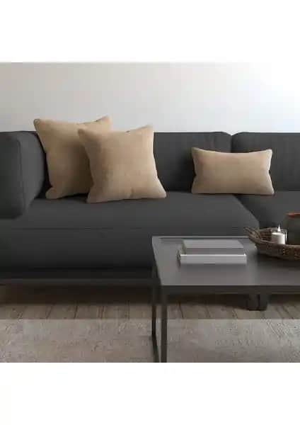 Demor Home Soft Serisi Kum Beji Kırlent Kılıfı ile Şık ve Konforlu Dekorasyon Çözümü