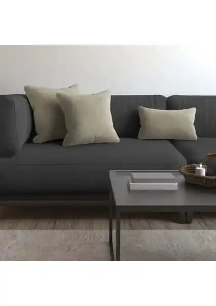 Demor Home Soft Serisi Sis Bulutu Rengi Kırlent Kılıfı Estetik ve Dayanıklı Tasarım