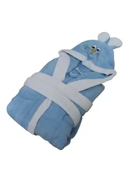 Deniz Yılzı Home Kapüşonlu Çocuk Bornozu: Yumuşak ve Su Emici Pamuklu Tasarım