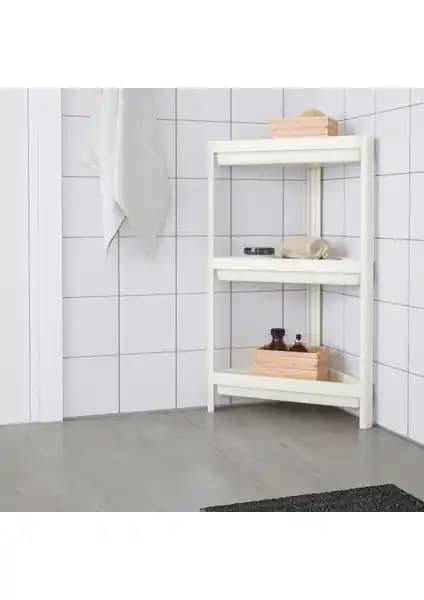 DEYHOME Vesken Üçgen Raf Ünitesi ile Modern ve Pratik Banyo Düzeni Sağlama