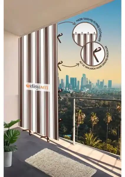 Diamon Dila Balkon Perdesi Güneşlik ve Gölgelik Çözümü Yüksek Kalite ve Dayanıklılık İle