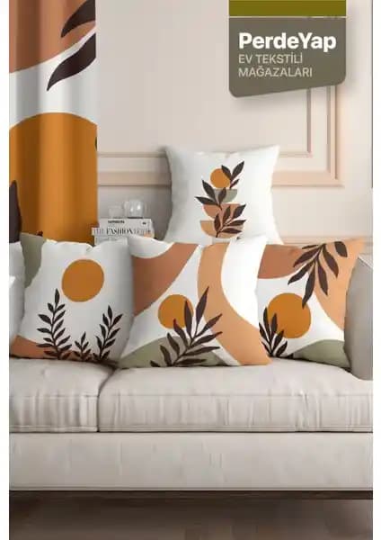 Doğanın Renkleri Temalı Dijital Baskılı Kırlent Kılıfı Ev Dekorasyonunda Şıklık ve Doğallık