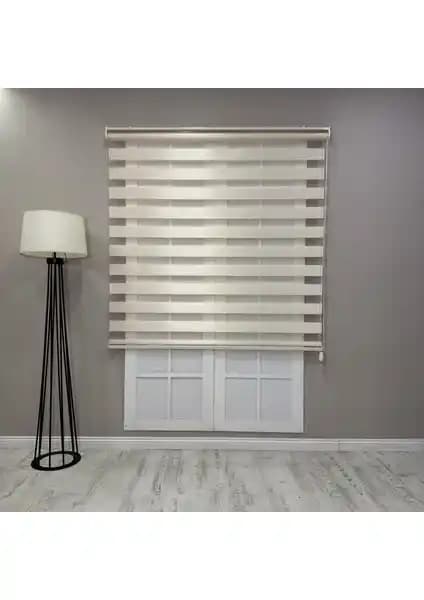 Donatti Bambu Zebra Stor Güneşlik Perde Krem - Modern ve Dayanıklı İç Mekan Dekorasyonu