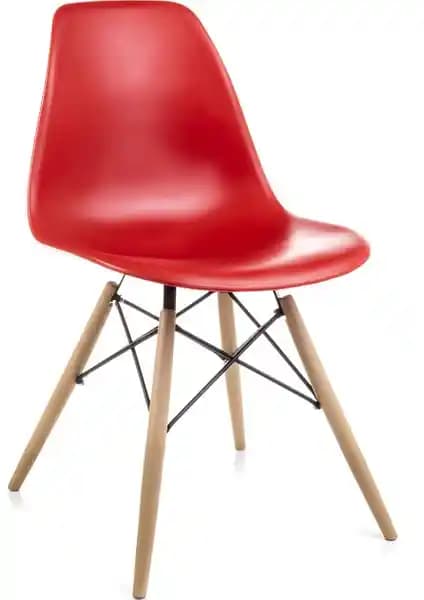 Dorcia Home Kırmızı Eames Sandalye Modern Tasarım ve Dayanıklılık Özellikleriyle