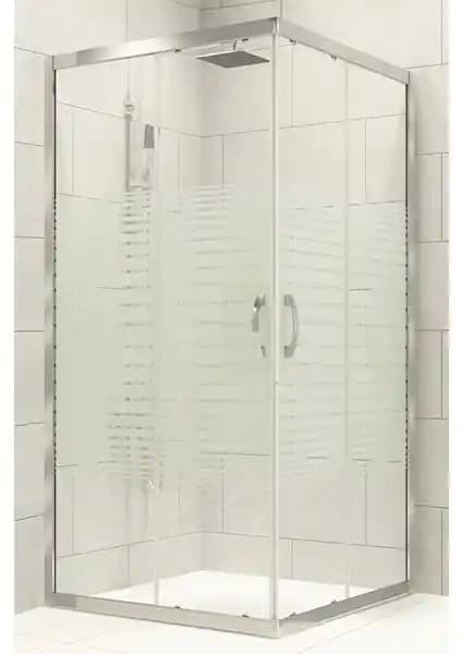 Durul Duşakabin Kare Çizgili 5mm H:190 Estetik ve Dayanıklı Banyo Çözümü