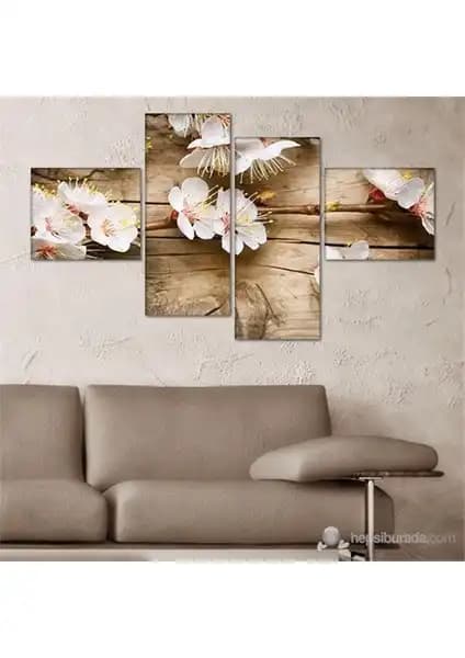 Eg-17 Dört Parçalı Asimetrik Modern Tablo - Yüksek Kalite ve Estetik Tasarım