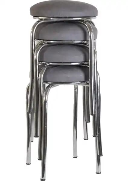 Ekip Metal Tabure Gri: Modern Tasarım ve Dayanıklılık Sunan Oturma Çözümü