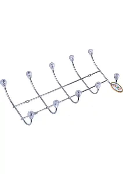 Elmop 5 Li Krom Duvar Tipi Tel Askı ile Mekanlarınızı Şık ve Düzenli Hale Getirin