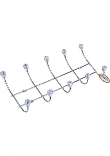 Elmop 5 Li Krom Panel Kapı Arkası Tel Askı: Dayanıklı ve Estetik Kapı Askısı Çözümü