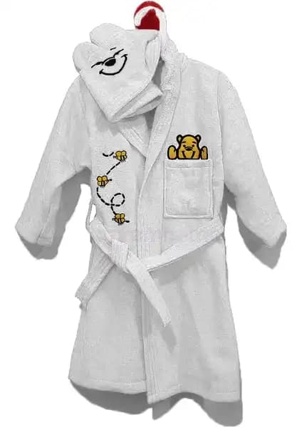 Emrem Home Çocuk ve Bebekler İçin Yüksek Kaliteli Pamuklu Kapşonlu Bornoz Ürünü