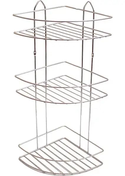 Emsa 3'lü Eko Oval Banyo Köşe Rafı EK03: Estetik ve Fonksiyonellik Bir Arada