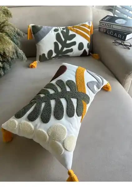 En Gözde Home Punch Nakışlı Kırlent Kılıfı Şık ve Dayanıklı Tasarım Özellikleri