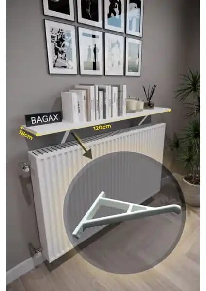 Endless Shopping Duvara Montajsız Beyaz Petek Üstü Uçan Raf Modern ve Kullanışlı Tasarım