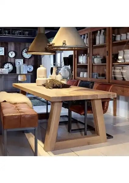 Enjoy Life Ahşap Yemek Masası: Doğal ve Şık Tasarımıyla Uzun Ömürlü Mobilya Seçeneği