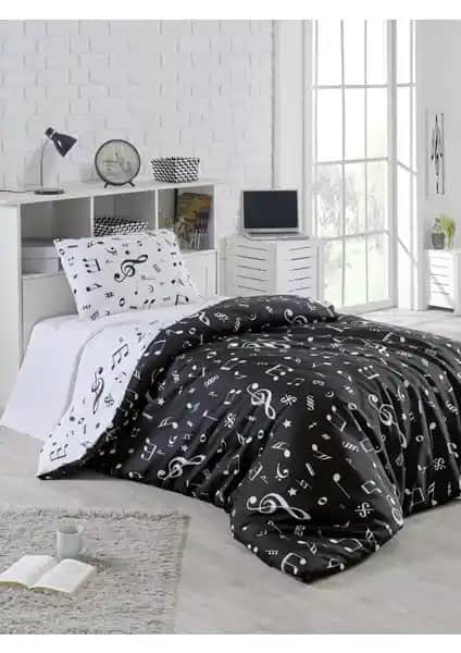 Eponj Home B&W Melodiy Nevresim Takımı: Şık ve Fonksiyonel Tasarım Özellikleri