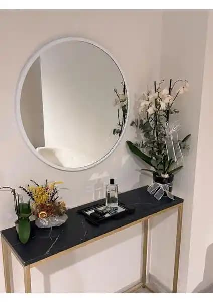Ersan Dizayn Dekoratif Yuvarlak Ayna 60 cm ile Modern ve Şık İç Mekan Dekorasyonu