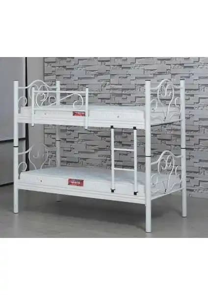 EserTrade Ranza Beyaz: Dayanıklı ve Güvenli Çocuk ve Genç Odası Yatak Çözümü