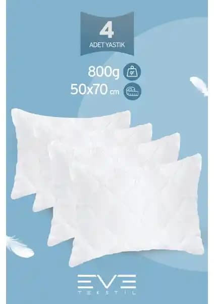 Eve Tekstil Diamond Plus Serisi Yastıklar: Antialerjik, Yıkanabilir ve Konforlu Uyku İçin