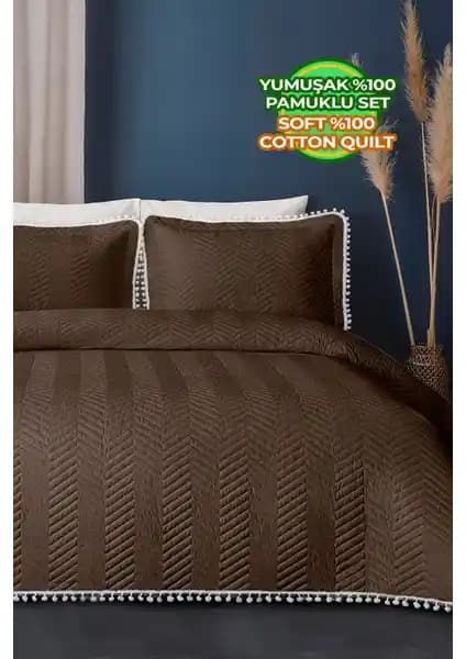Evlen Home Collection Kapitone Ponponlu Yatak Örtüsü: Şık ve Pratik Tasarım ile Yatak Odalarına Zarafet